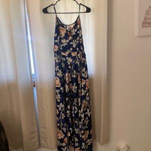 Navy floral dress